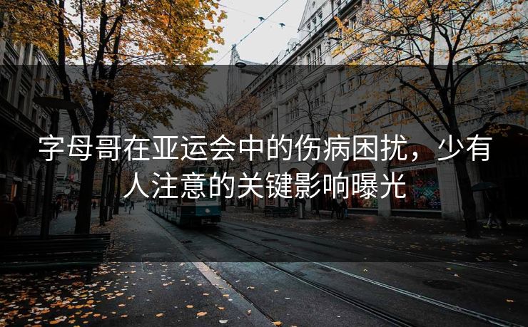 字母哥在亚运会中的伤病困扰,少有人注意的关键影响曝光 字母哥在亚运会中的伤病困扰,少有人注意的关键影响曝光
